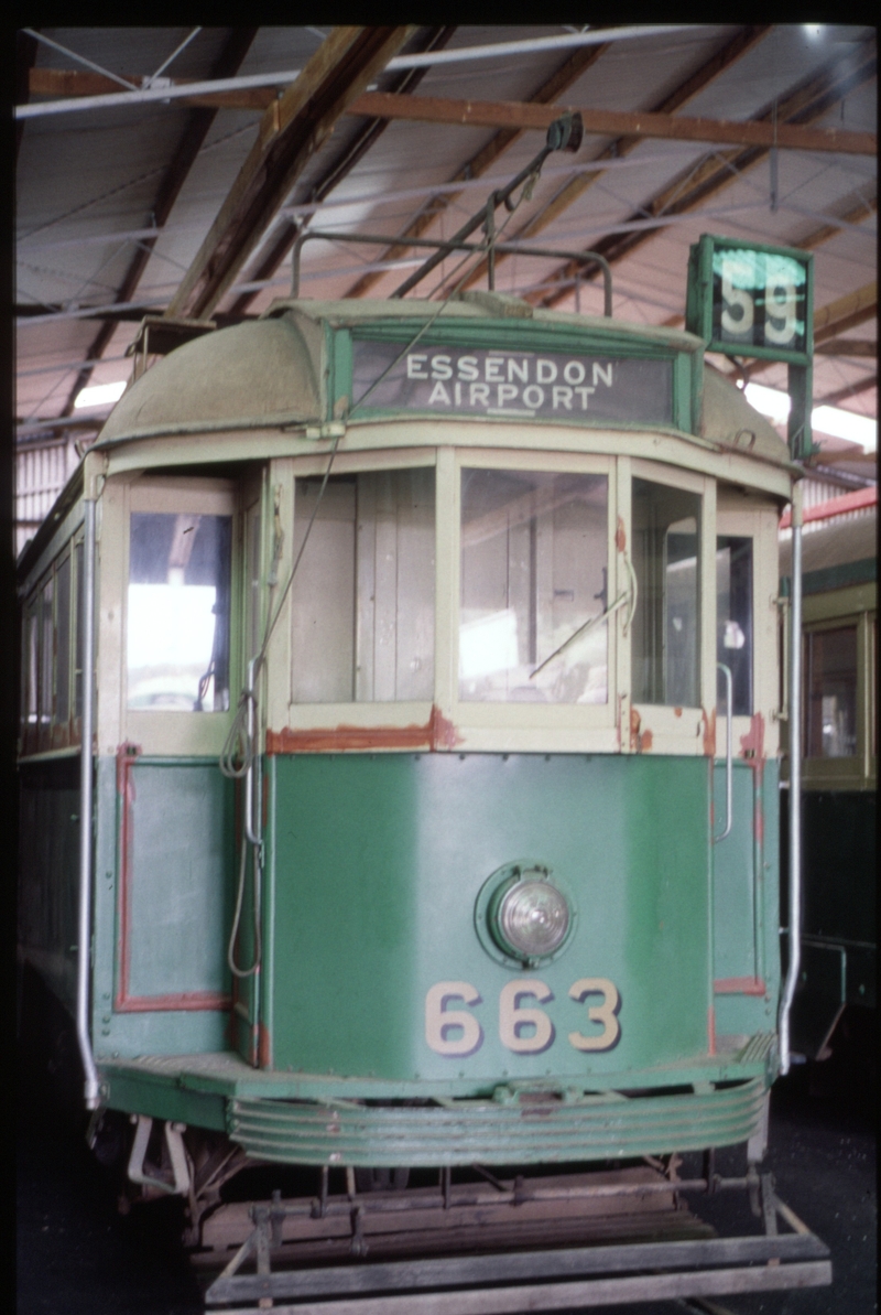 124453: Victorian Tramcar Preservation Association Haddon W3 663