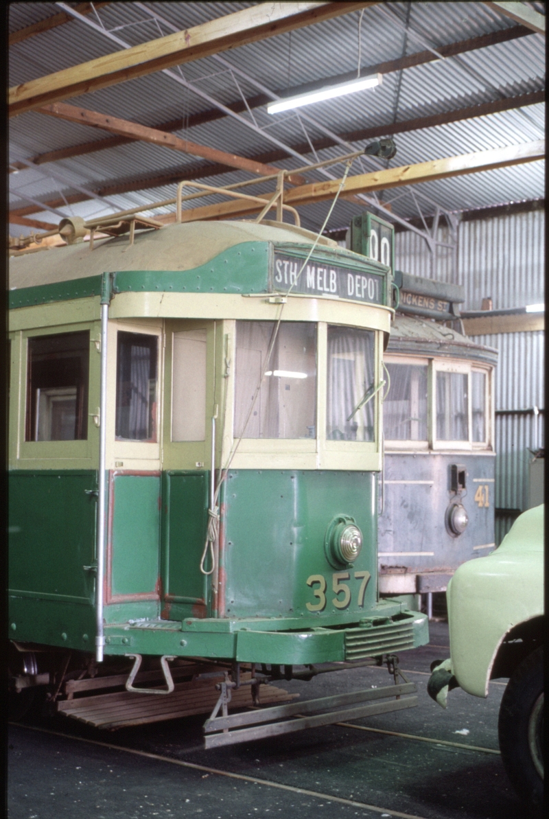 124454: Victorian Tramcar Preservation Association Haddon W2 357 and Victorian Railways 41