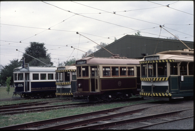 124504: Ballarat Tramway Museum W4 671 No 14 W3 551 No 13