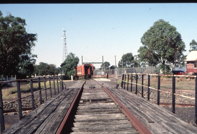 124733: Colac Turntable looking East stabled RTA Special in background
