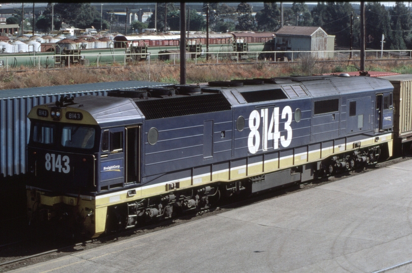 126572: GNR Depot North Melbourne 8143 stabled
