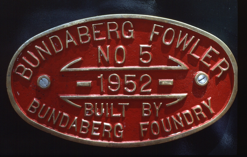 127061: ANGRMS Woodford Builder's Plate on BFC 5-1952