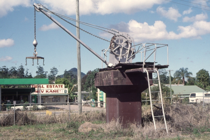 127785: Cooroy old yard crane on East side of line
