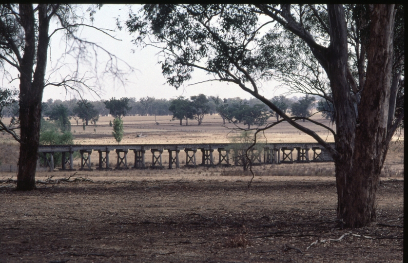 128269: Burrumbuttock (up side), Bridge viewed from South to North across Line