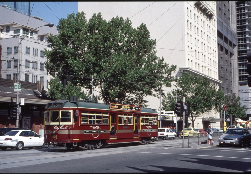 128401: Spencer Street at Bourke Street Southbound City Circle SW6 909