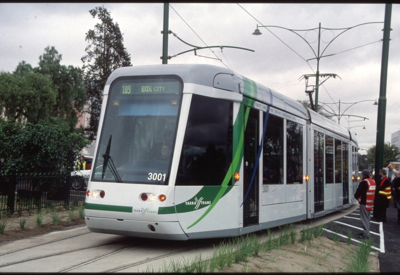 128541: Box Hill Terminus Official first Tram C 3001