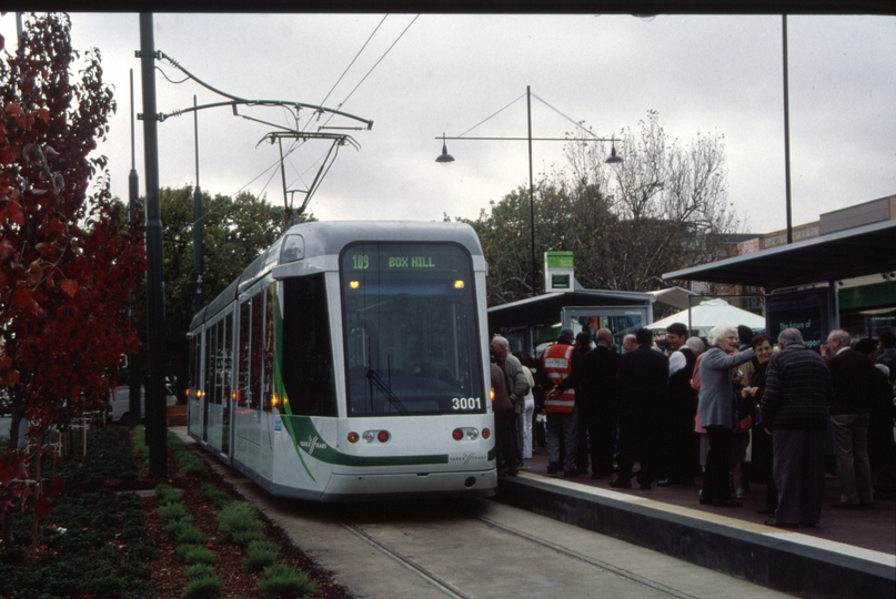 128542: Box Hill Terminus Official First Tram C 3001