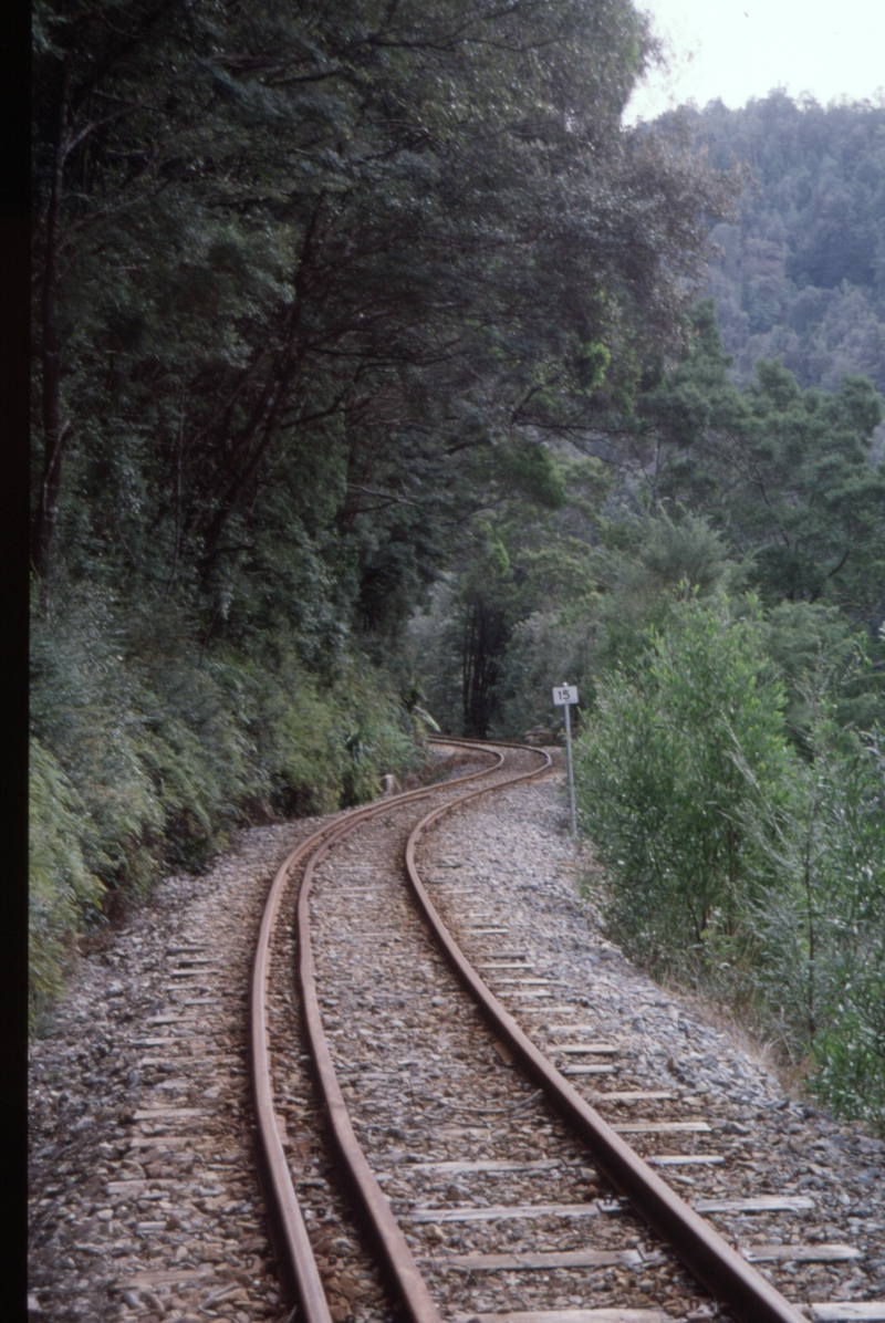 128759: km 24 WestCoast Wilderness Railway looking towards Queenstown
