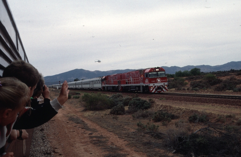 129392: km 86.5 Stirling North - Port Augusta looking East from PRR 157 Passenger