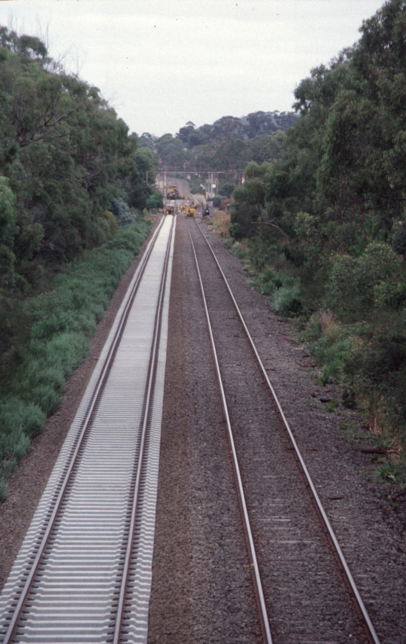 129552: Garfield (down side), Iona Overbridge looking towards Melbourne Regional Fast Train works in progress
