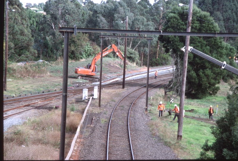 129555: Warragul looking towards Melbourne Regional Fast Train works in progress