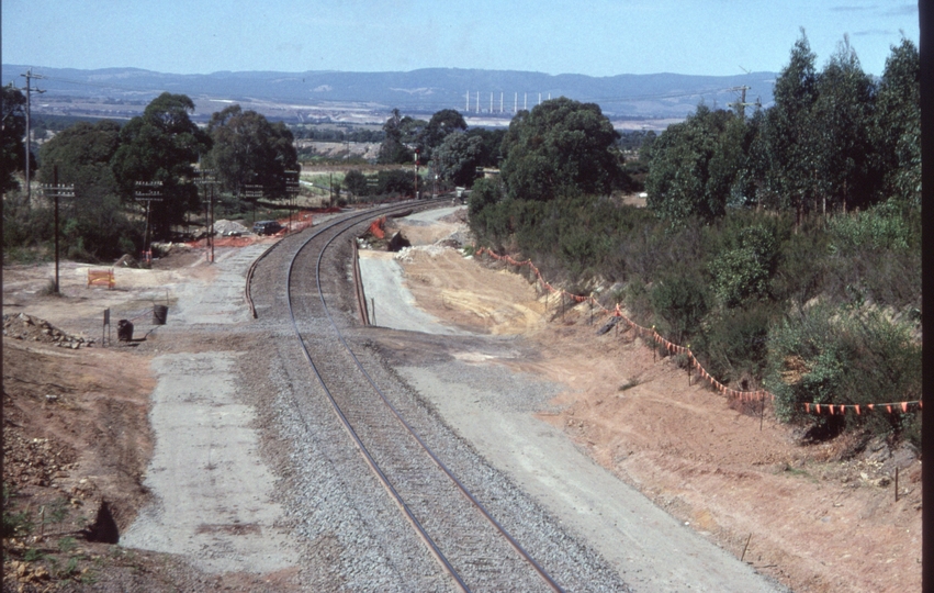 129564: Hernes Oak Regional Fast Train loop extension in progress looking towards Traralgon