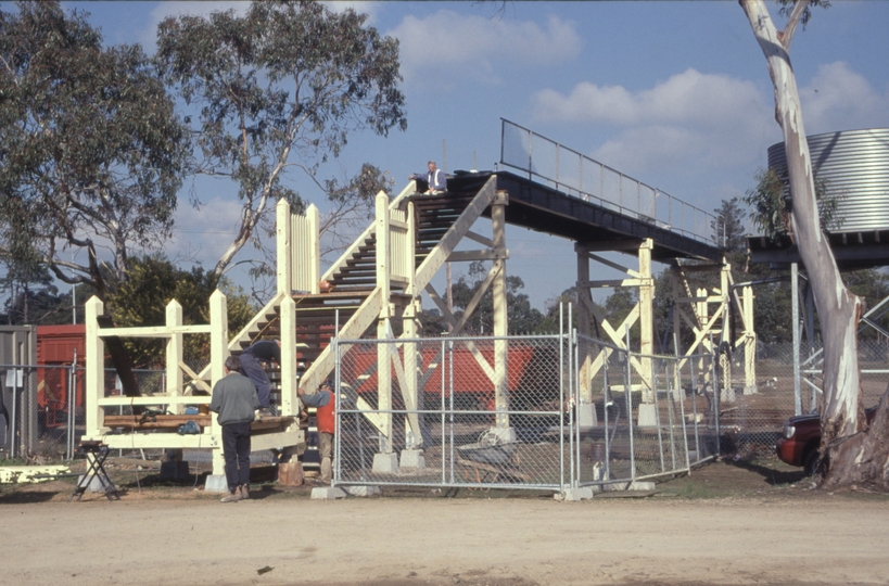 129985: Moorooduc Footbridge from Fitzroy Goods being reerected by PBR External Projects