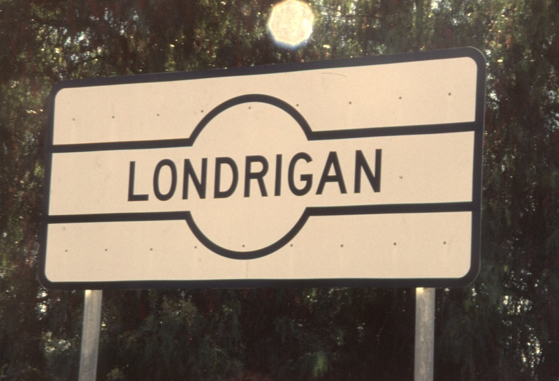 130366: Londrigan Railtrails station sign