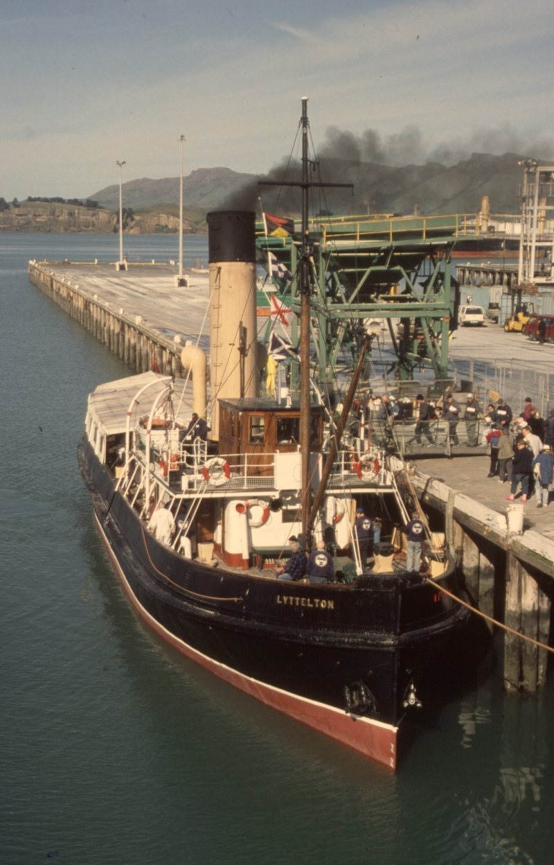 131567: Lyttelton Former Inter Island Ferry Berth Steam Tug 'Lyttelton'
