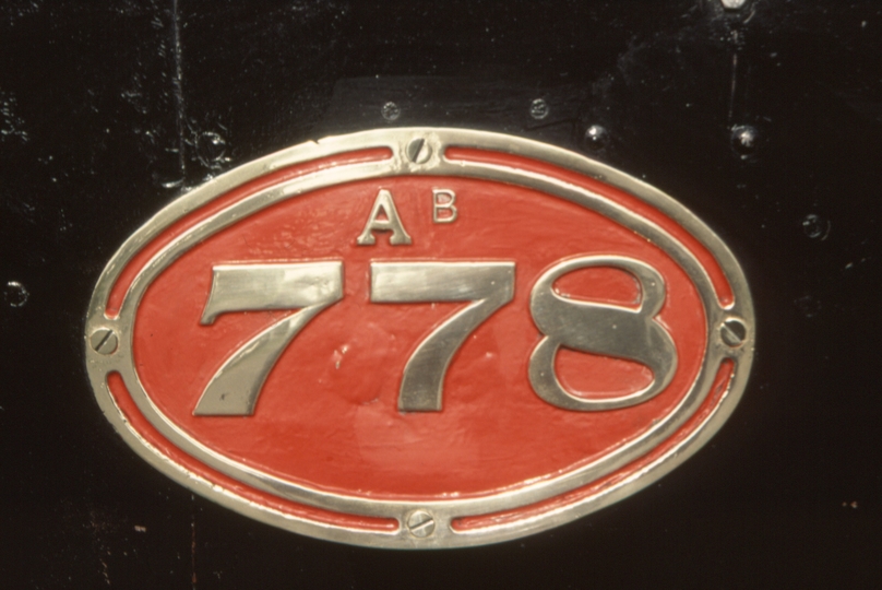 131836: Kingston Numberplate on Ab 778