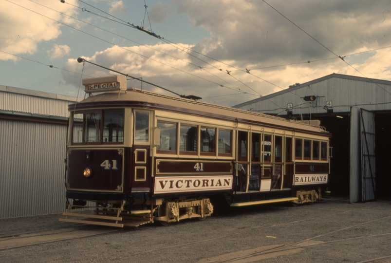 132364: Melbourne Tramcar Preservation Association Haddon Victorian Railways No 41