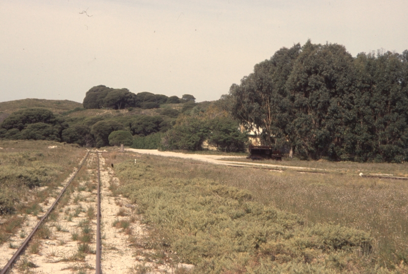 132980: Rottnest Island Railway Main Line Opposite Depot looking towards Settlement