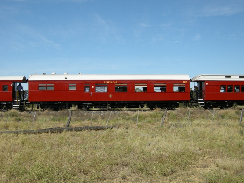 135162: Saltern Dining Car 1255 in consist Down Queensland 150th Anniversary Special