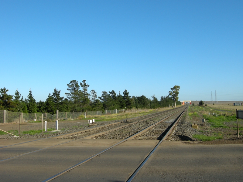 135414: Robinsons Road Level Crossing Looking towards Geelong along route of Regional Rail Link