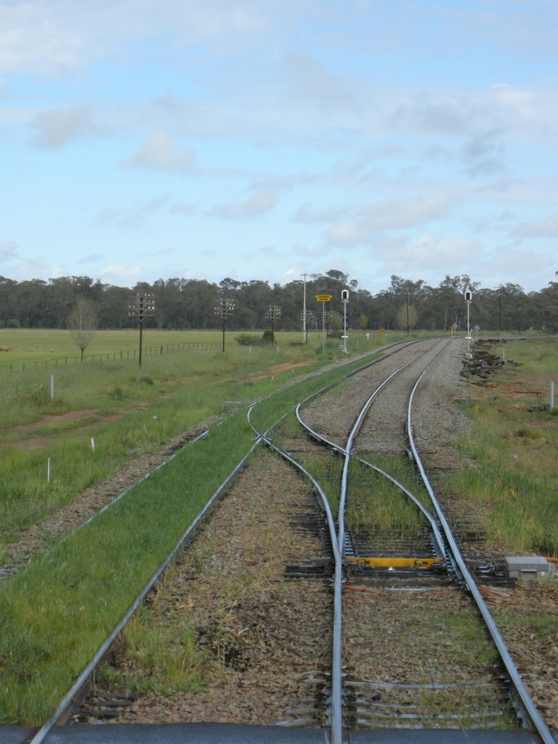 135745: Stockinbingal Junction of lines to Griffith (left), and Forbes (right),