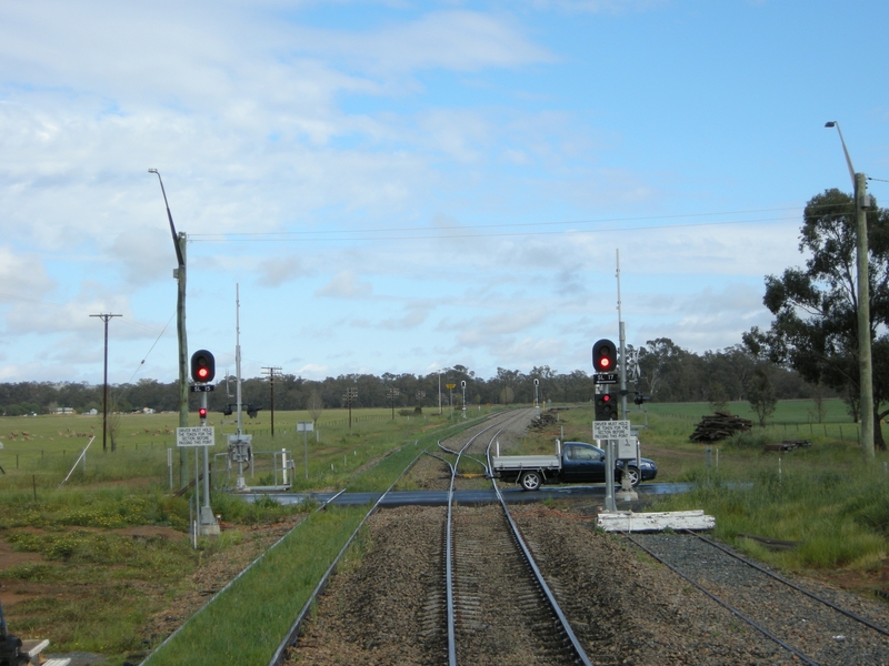 135746: Stockinbingal Junction of lines to Griffith (left), and Forbes (right),