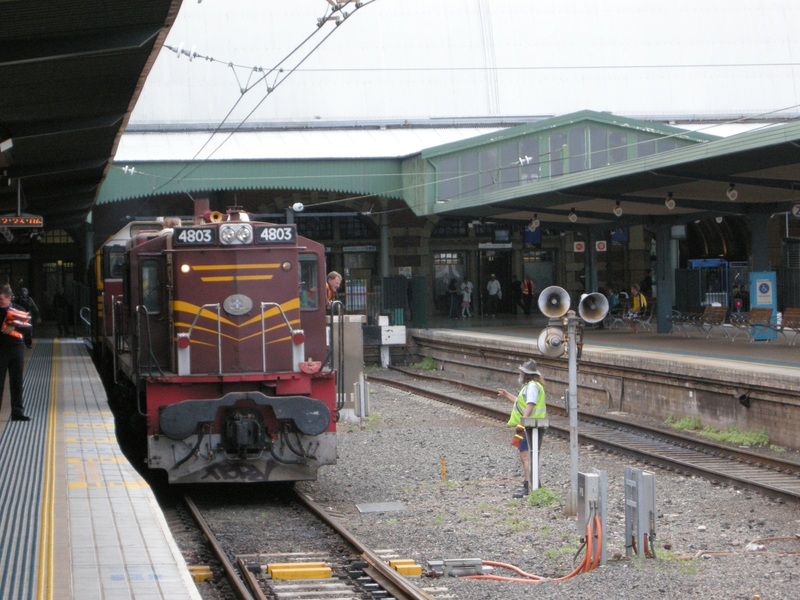 135789: Sydney Central Engines off RTM Special 4803 nearest