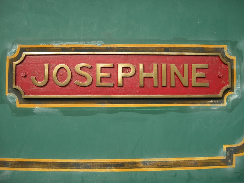 135868: Dunedin Otago Early Settlers Museum Name Plate on Josephine