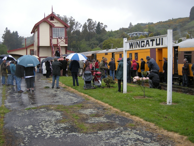 136000: Wingatui 130th anniversary cutting first sod Otago Central Railway