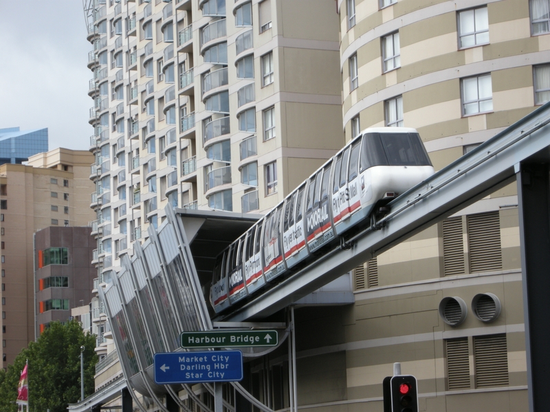 136207: Monorail Train arriving at Chinatown Station