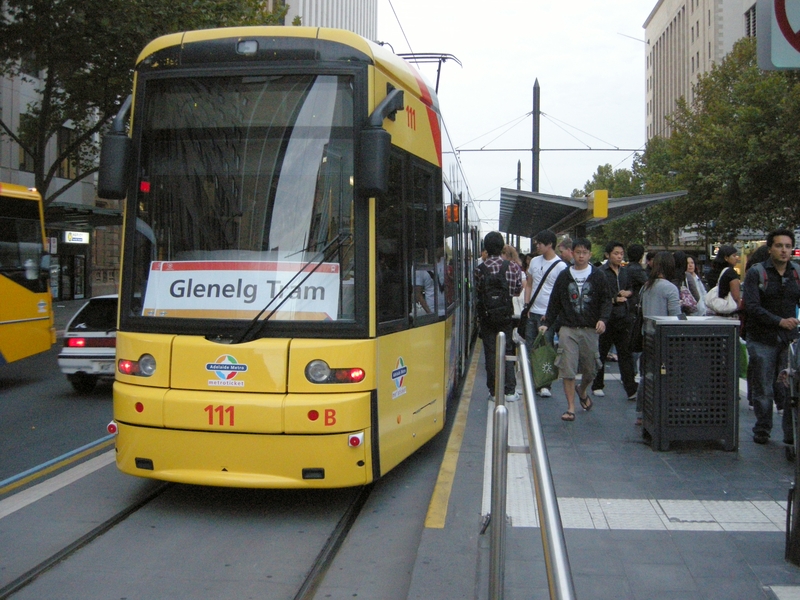136767: King William Street at Rundle Street to West Terrace Flexity 111