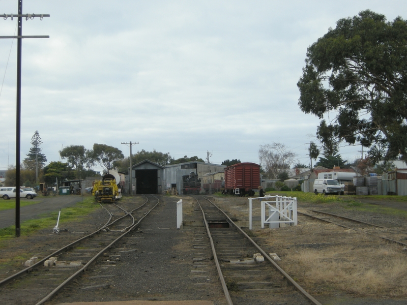 136963: Queenscliff View from level crossing towards end of track