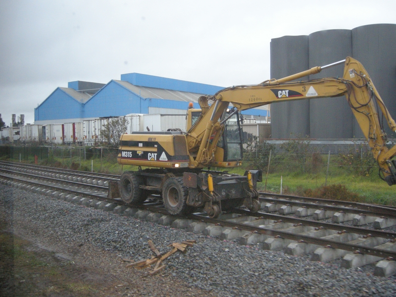 137008: Dry Creek up side Suburban Lines Rehabilitation Hi Rail Track Machine