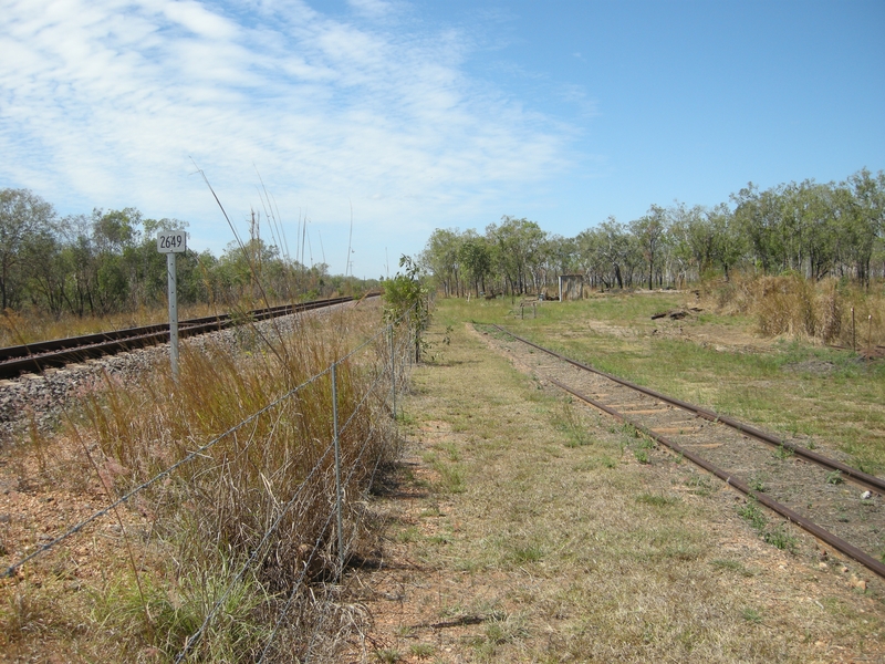 137104: Adelaide River km 2649 Looking South Old Locomotive facilities at right