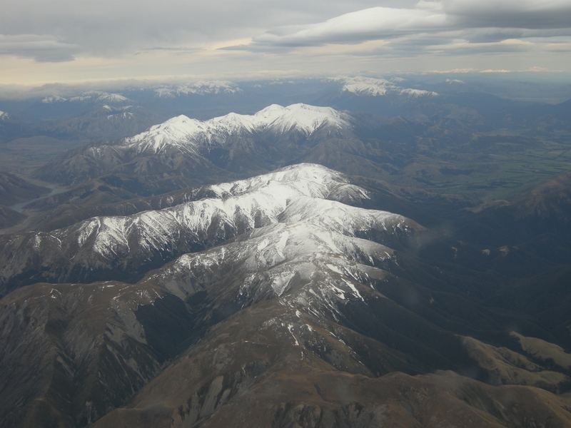 201538: New Zealand Southern Alps viewed from Plane