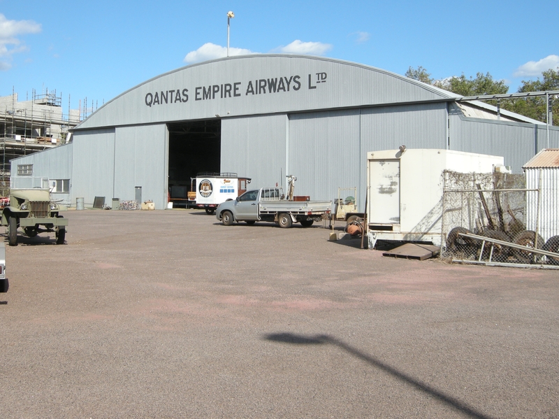 201649: Darwin Northern Territory Old Qantas Hangar now occupied by a machinery club