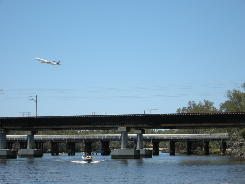 201654: Guildford Western Australia Other forms of transport at Swan River Bridge