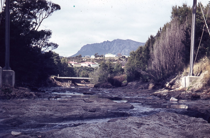 400014: Rosebery Tasmania Stitt River looking upstream from railway bridge