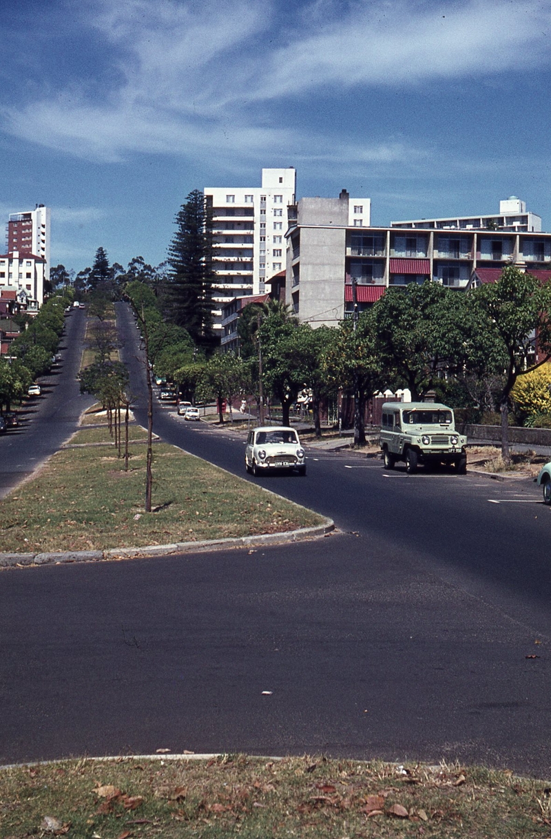 400147: Perth WA Mount Street looking towards Kings Park