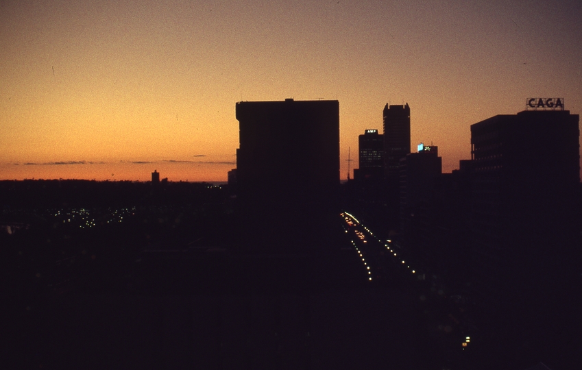 400458: Perth Western Australia Sunset viewed from Sheraton Hotel