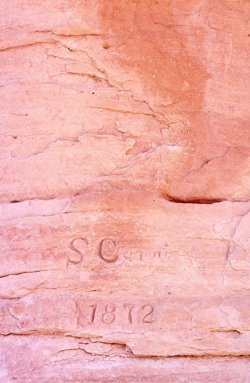 400793: 19th Century Graffiti on Chambers Pillar NT
