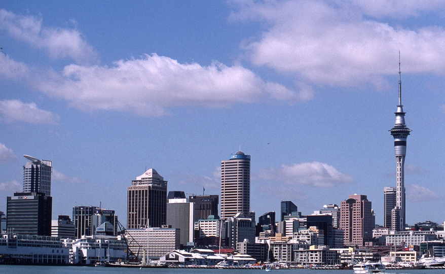 400823: Auckland North Island NZ viewed from harbour