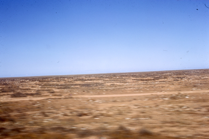 401597: Nullarbor Plain SA (could be WA), looking South from Westbound train between stations Photo Wendy Langford
