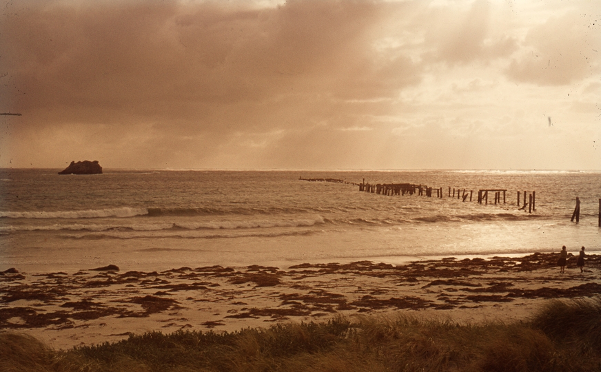401629: Hamelin Bay Western Australia Beach Scene and abandoned pier Photo Wendy Langford