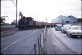 100113: Sunshine Harvester Works Siding Shunter F 176 shunting across road