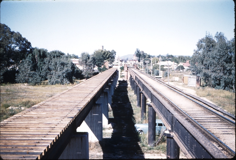 100126: Ovens River Bridges viewed from down abutments SG rails yet to be laid