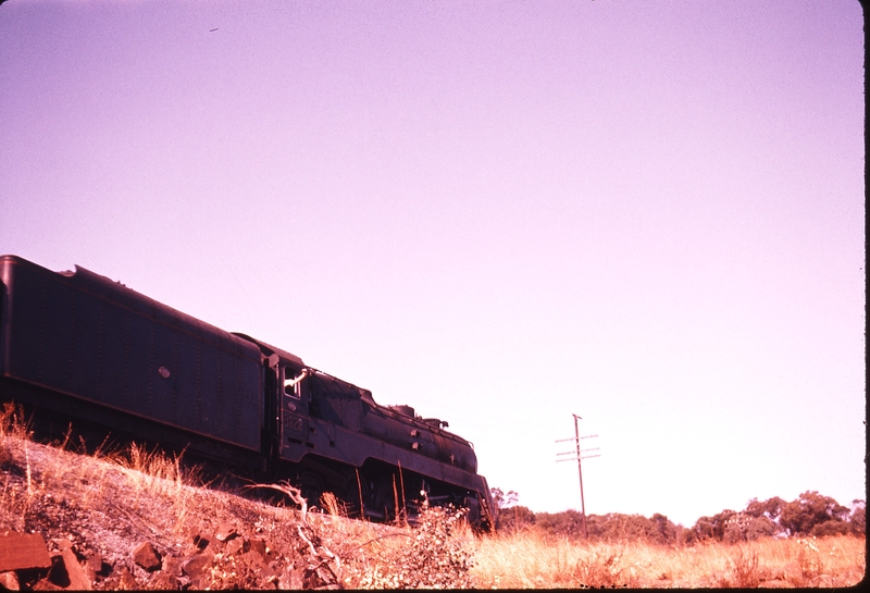 100305: Bethungra Spiral Down Albury Mail 3828 Receding view of Engine