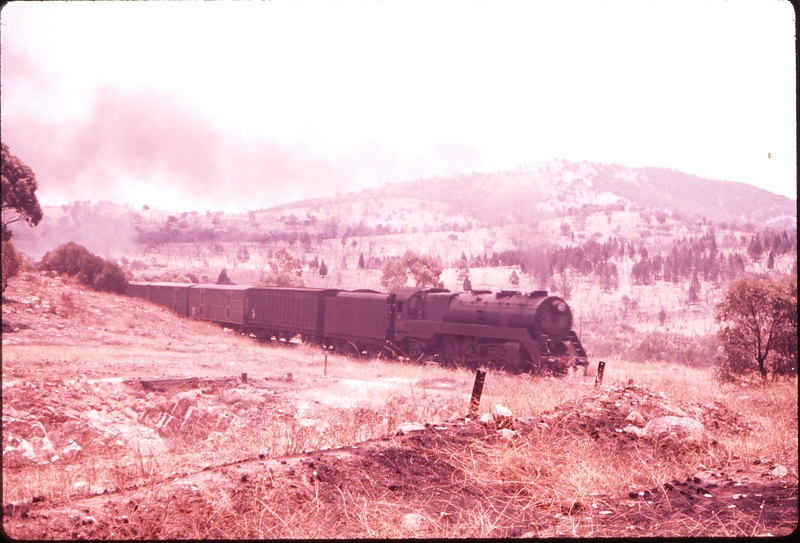 100311: Bethungra Spiral Up Tinplate Express 3810 Over second tunnel