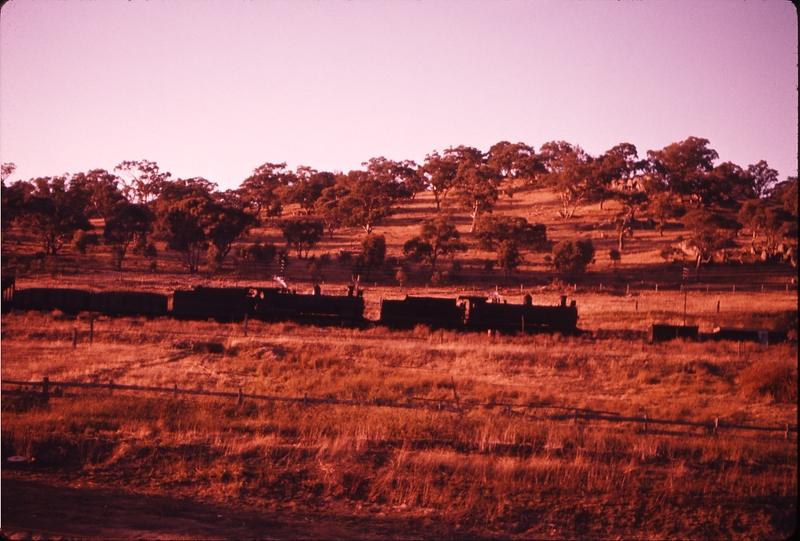 100322: Bethungra Down Goods 5316 5433 Side on from verandah of Shirley Hotel