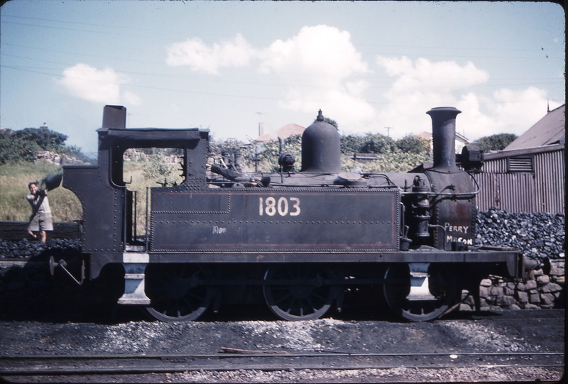 100443: Port Kembla - 1803 Side on at Coal stage Manual coaling in progress